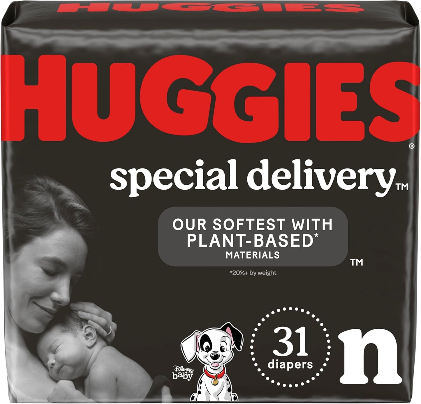 HUGGIES Special Delivery Newborn Diapers 31 Ct: Hypoallergenic & Fragrance-Free