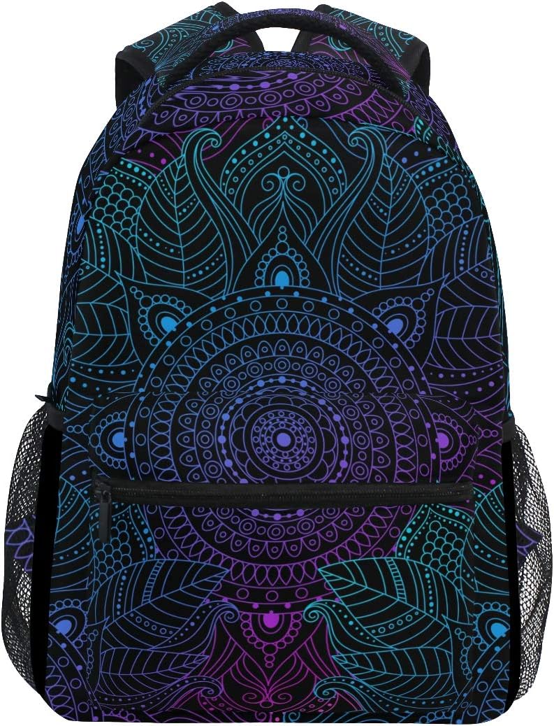 ALAZA Art Arabesque Mandala Large Backpack for Travel & School