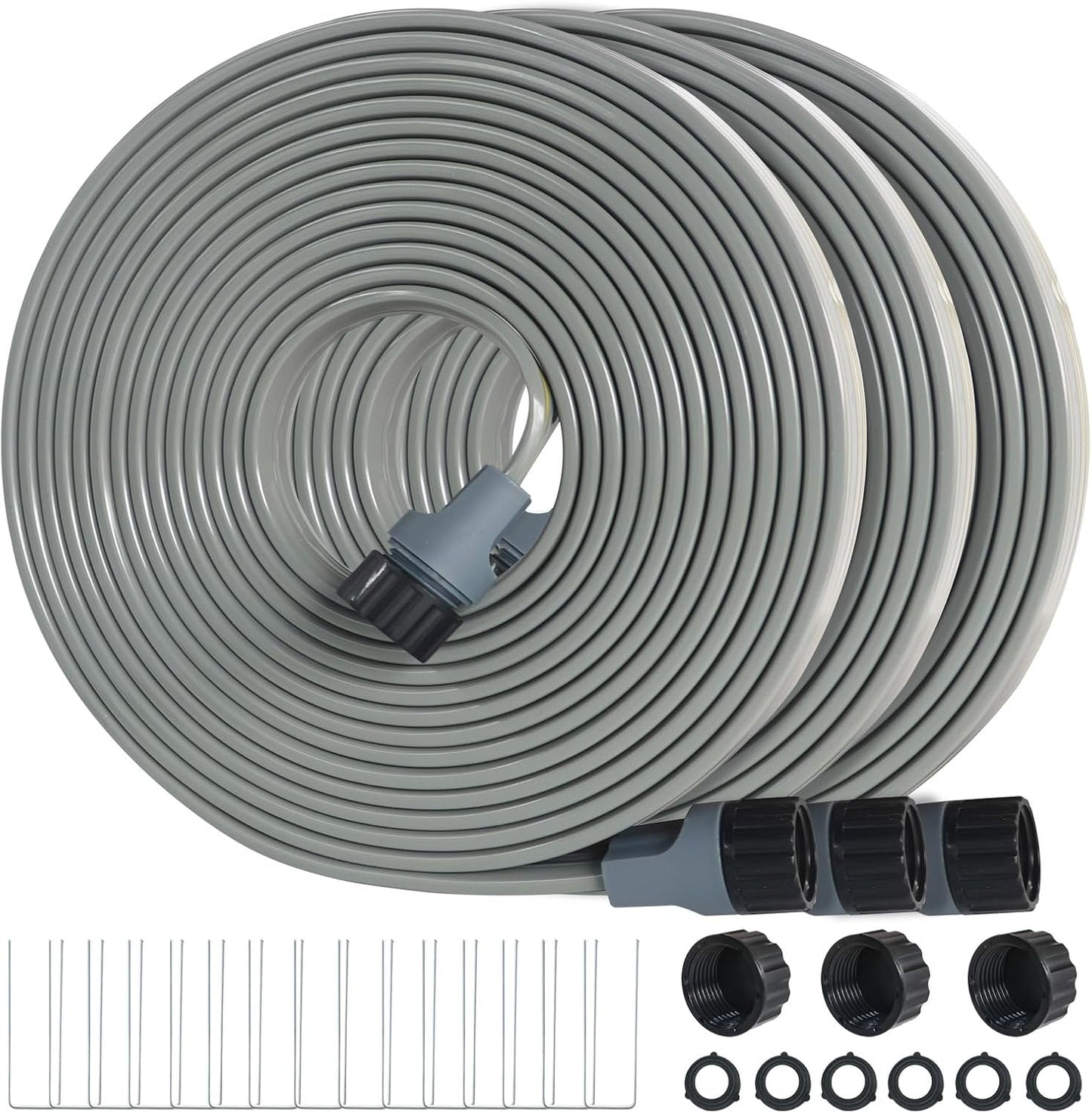 Hopegiver Sprinkler Soaker Hose 50ft 3-Pack for Efficient Watering
