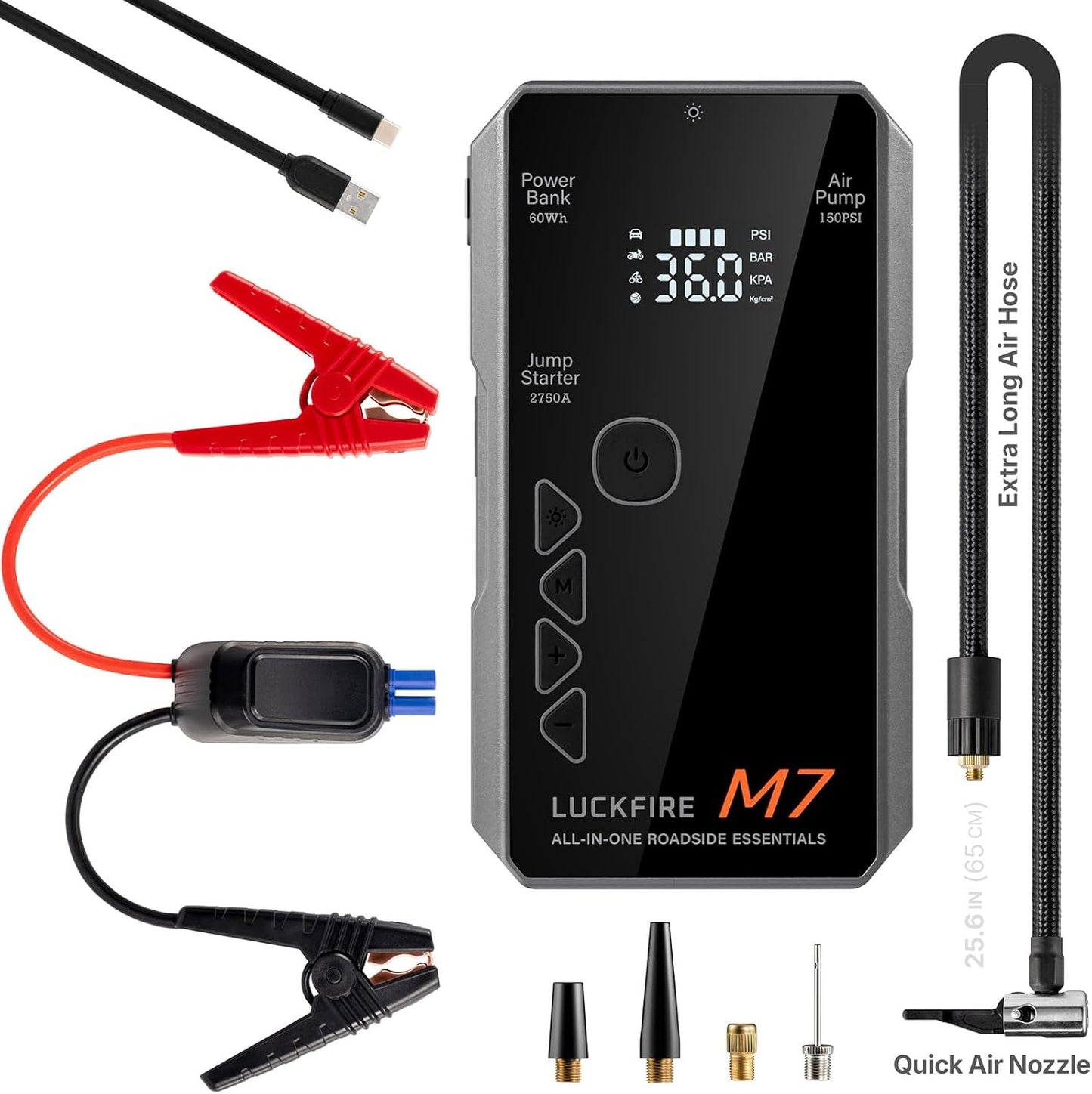Ultimate Car Survival Kit: Luckfire Jump Starter Power Pack