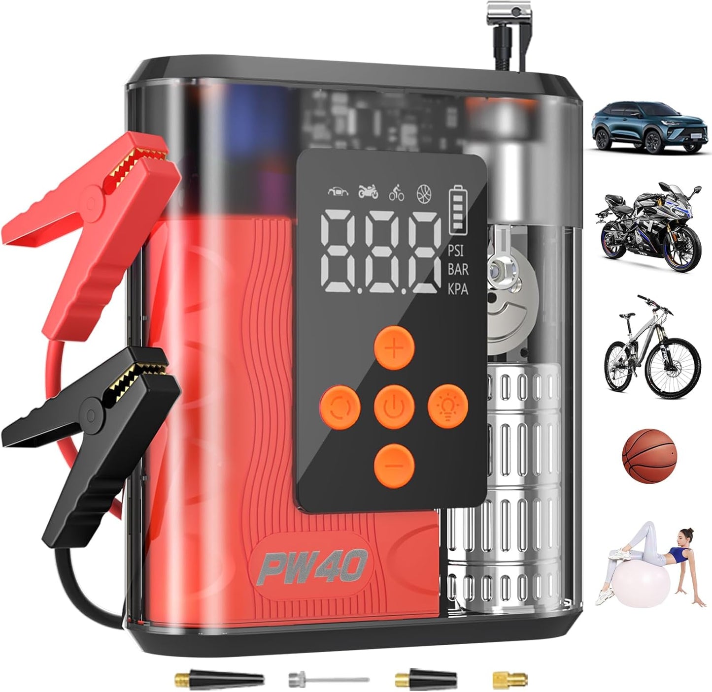 Hererod: 4X Faster 4000A Jump Starter & Tire Inflator
