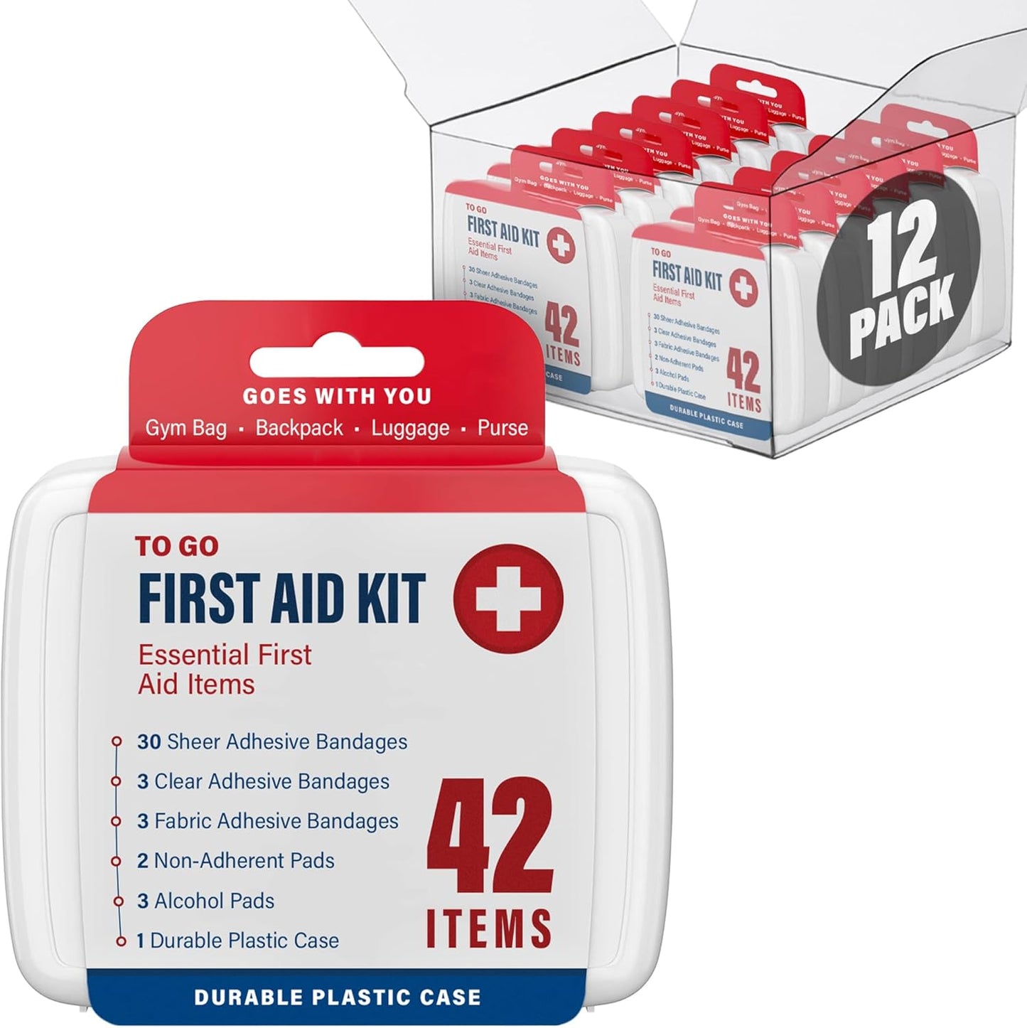 500pc First Aid Kit: 12 Boxes, All-in-One Safety Solution