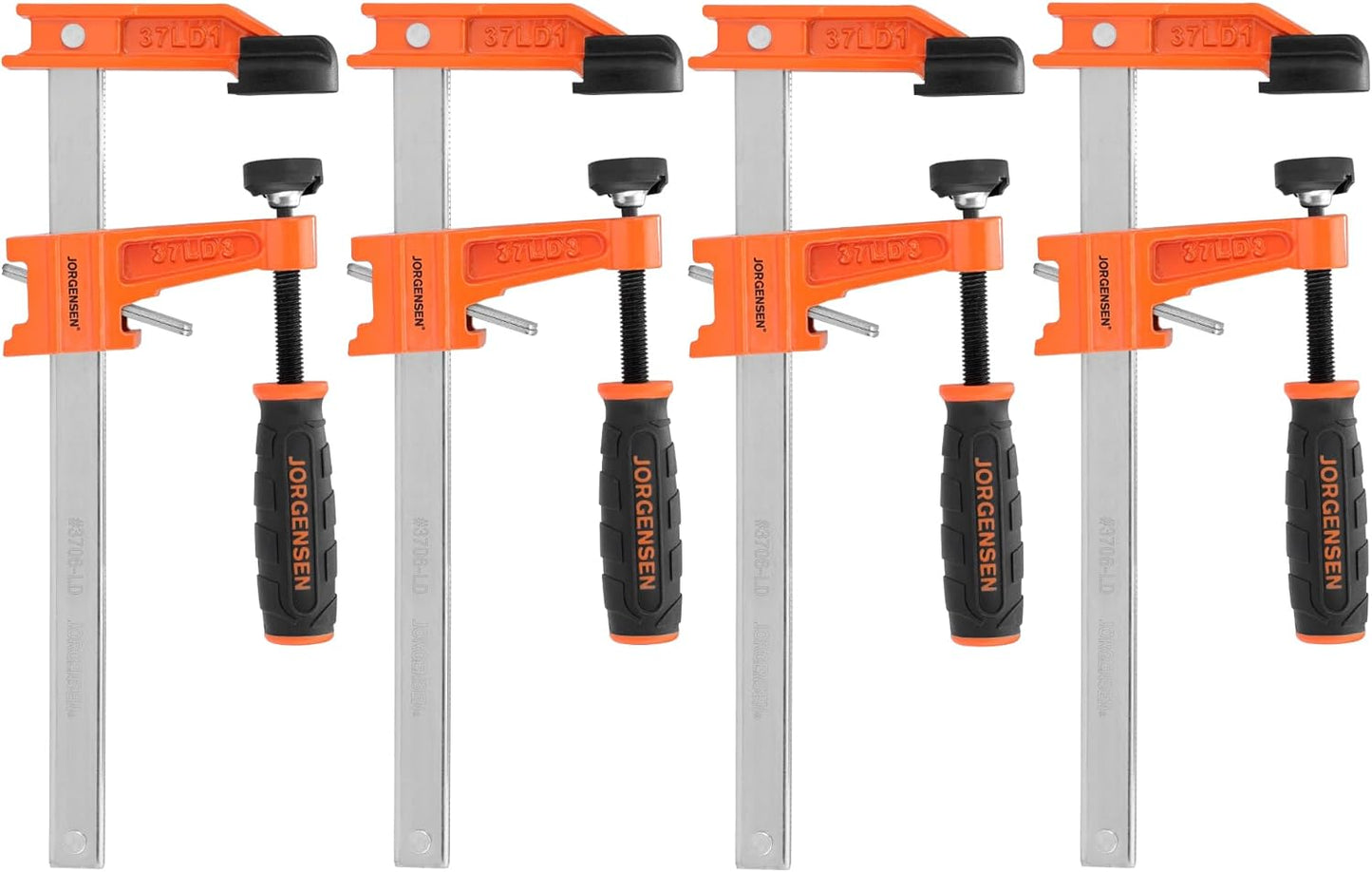 Jorgensen 6 inch Bar Clamp Set for Woodworking and DIY Projects