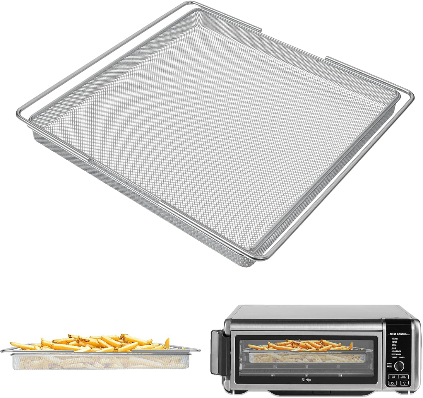 Ninja Foodi Air Fryer Basket Replacement: Stainless Steel WEBROIL Tray