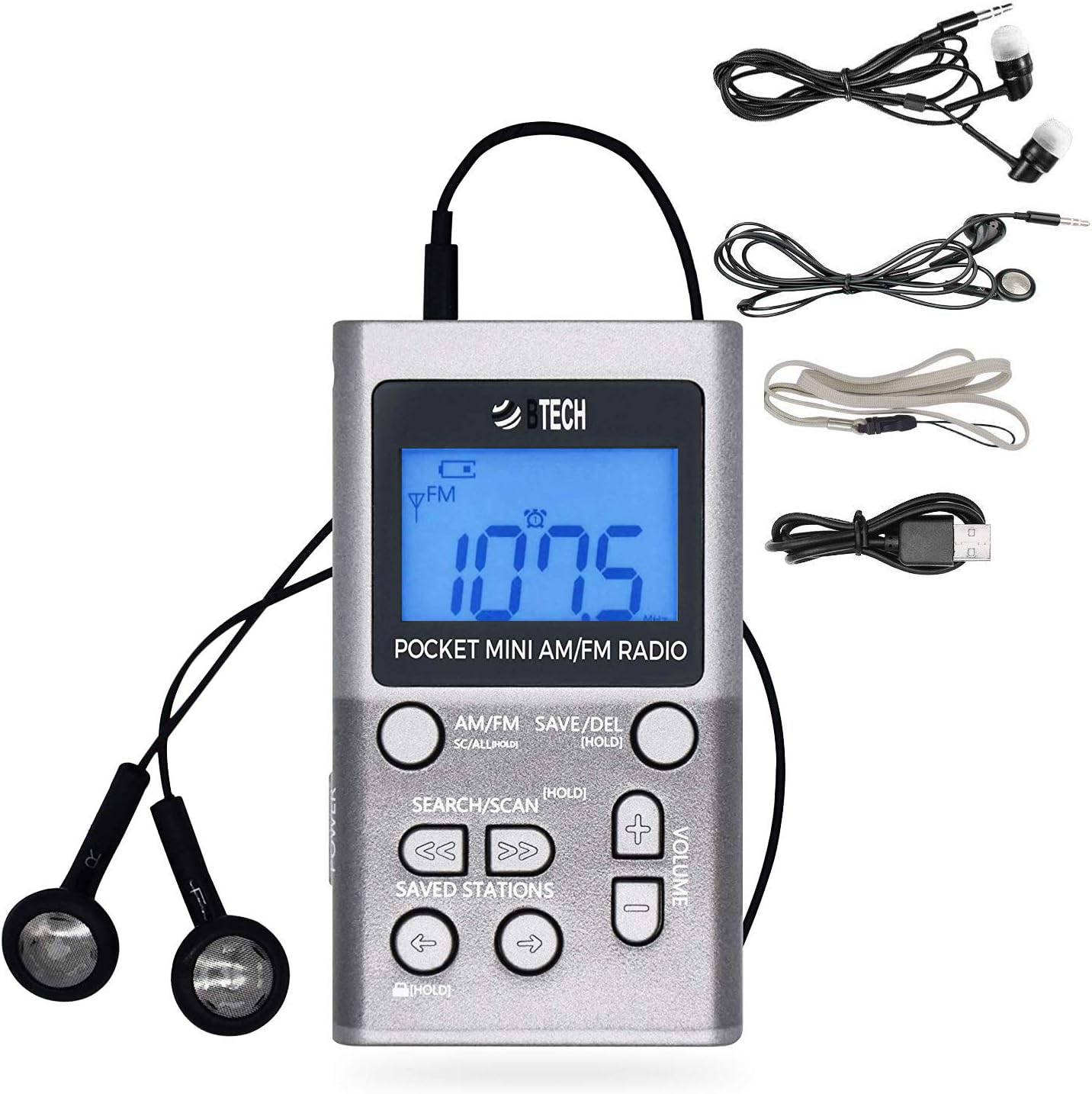 BTECH AM FM Radio: Great Reception, Long Battery