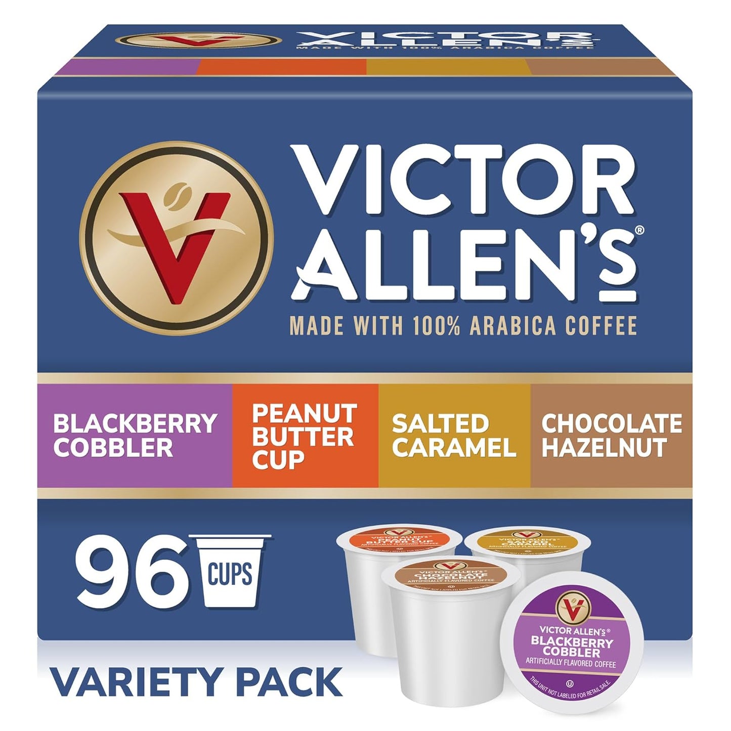 Victor Allen's Sweet and Salty Coffee Variety Pack 96 Count Pods