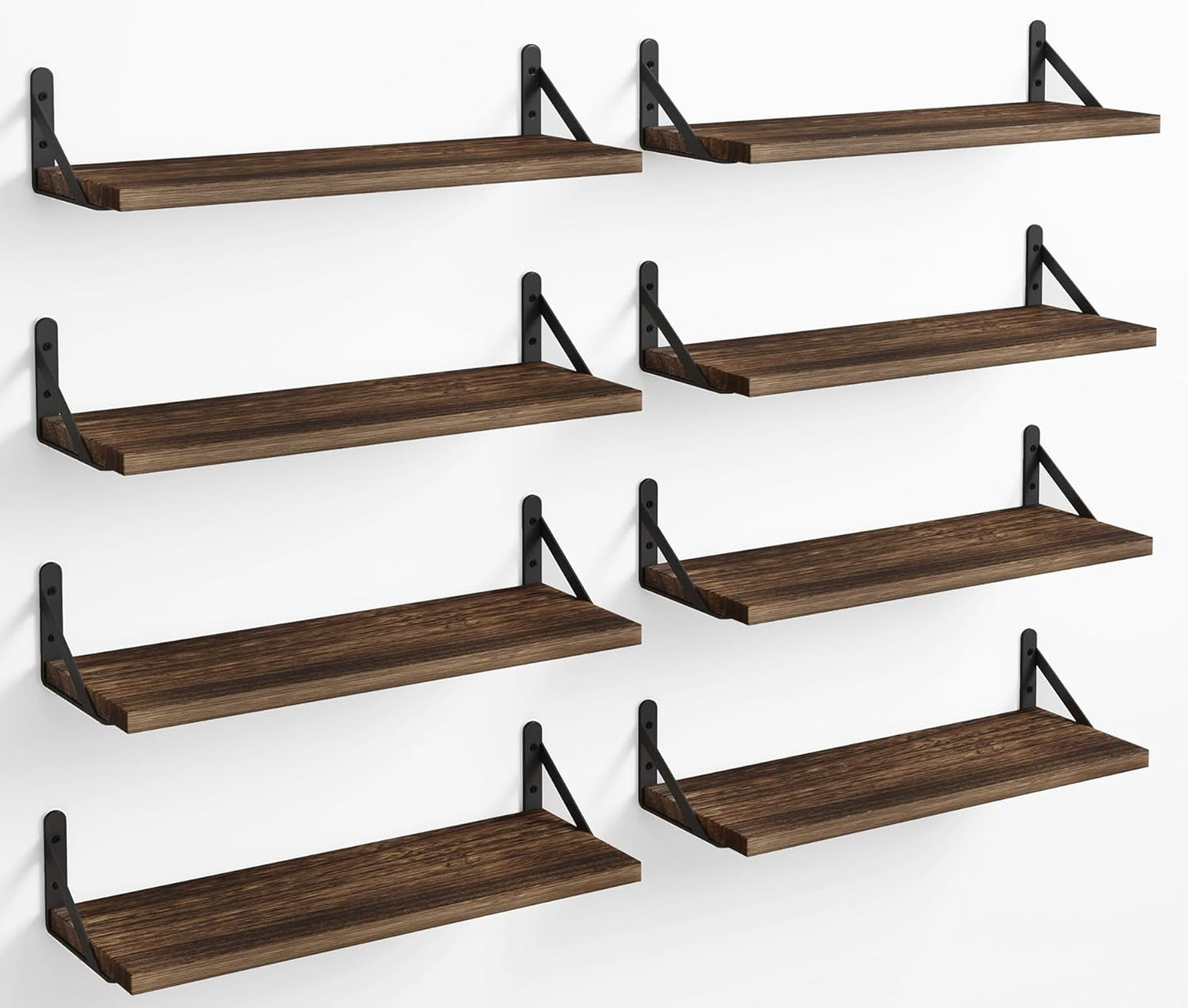 Fixwal Floating Shelves Set of 8 for Rustic Home Decor