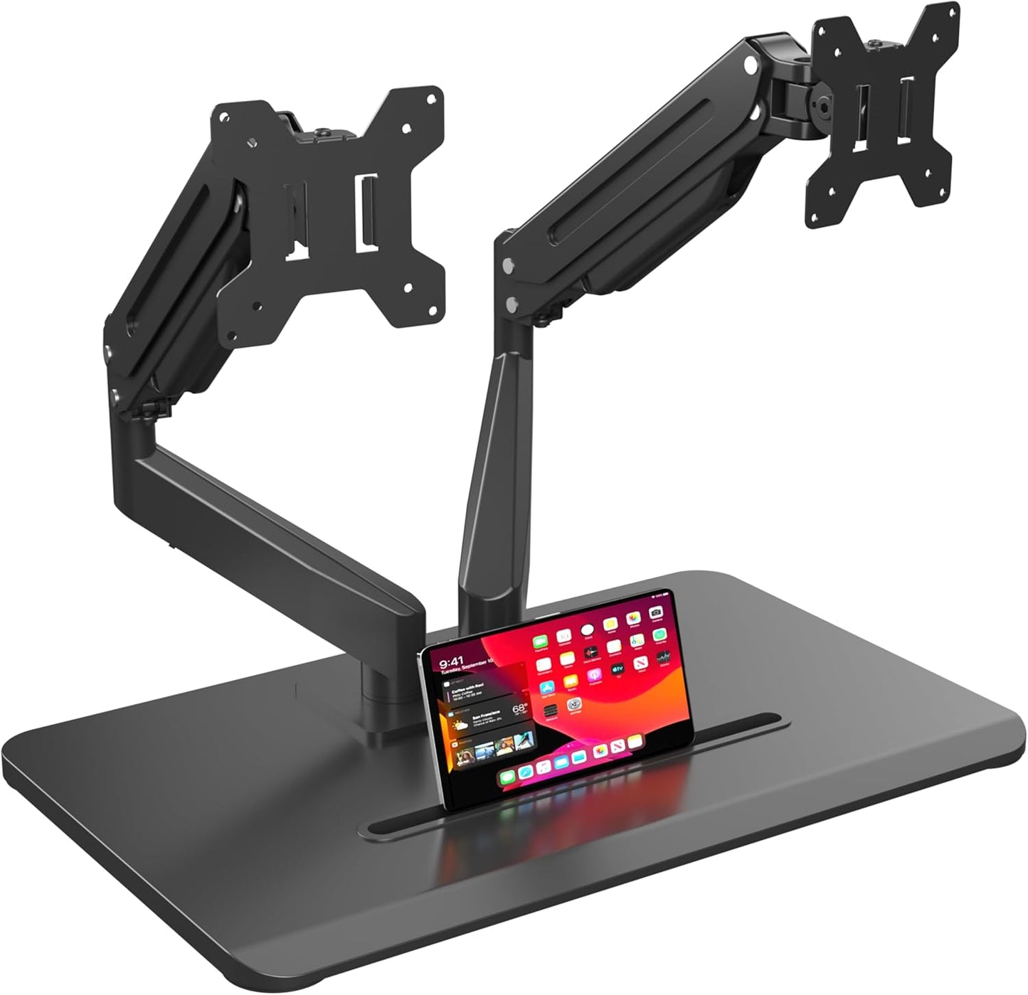 Suptek Gas Spring Dual Monitor Mount-Height Adjustable Stand