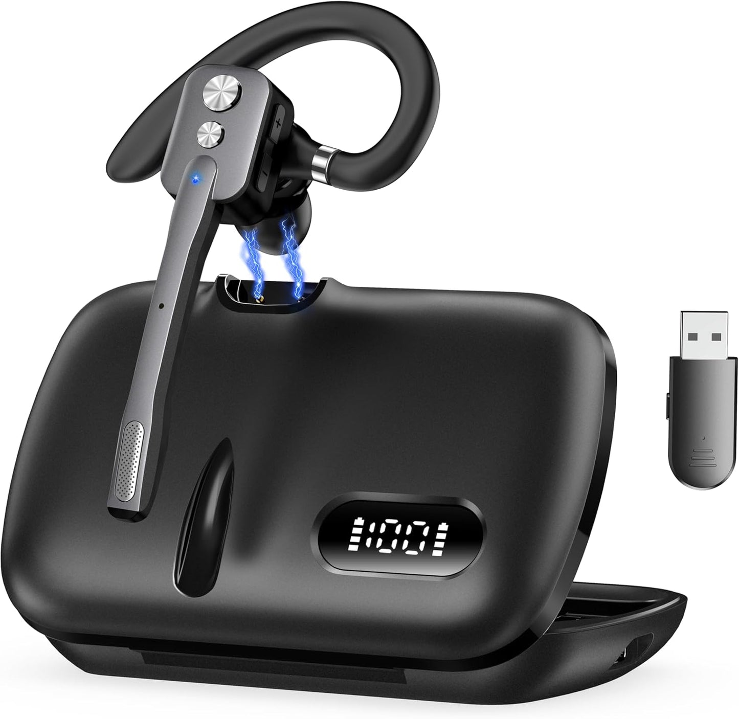 Bluetooth Headset with Noise Canceling for Business Use