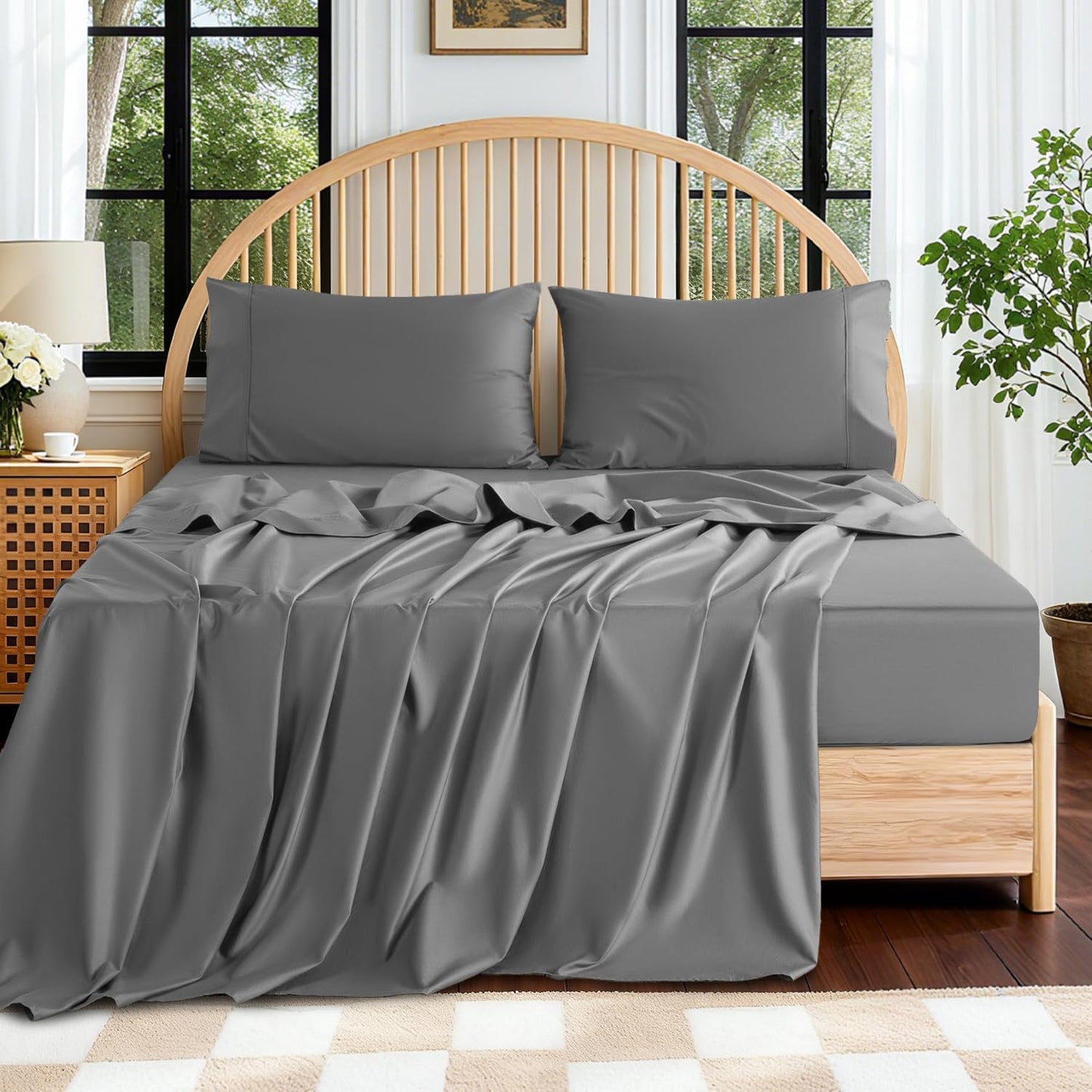 Luxurious 100% Egyptian Cotton Queen Sheets - 600 Thread Count