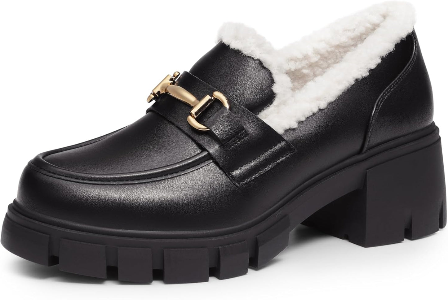 DREAM PAIRS Chunky Loafers for Women - Stylish Slip On Shoes