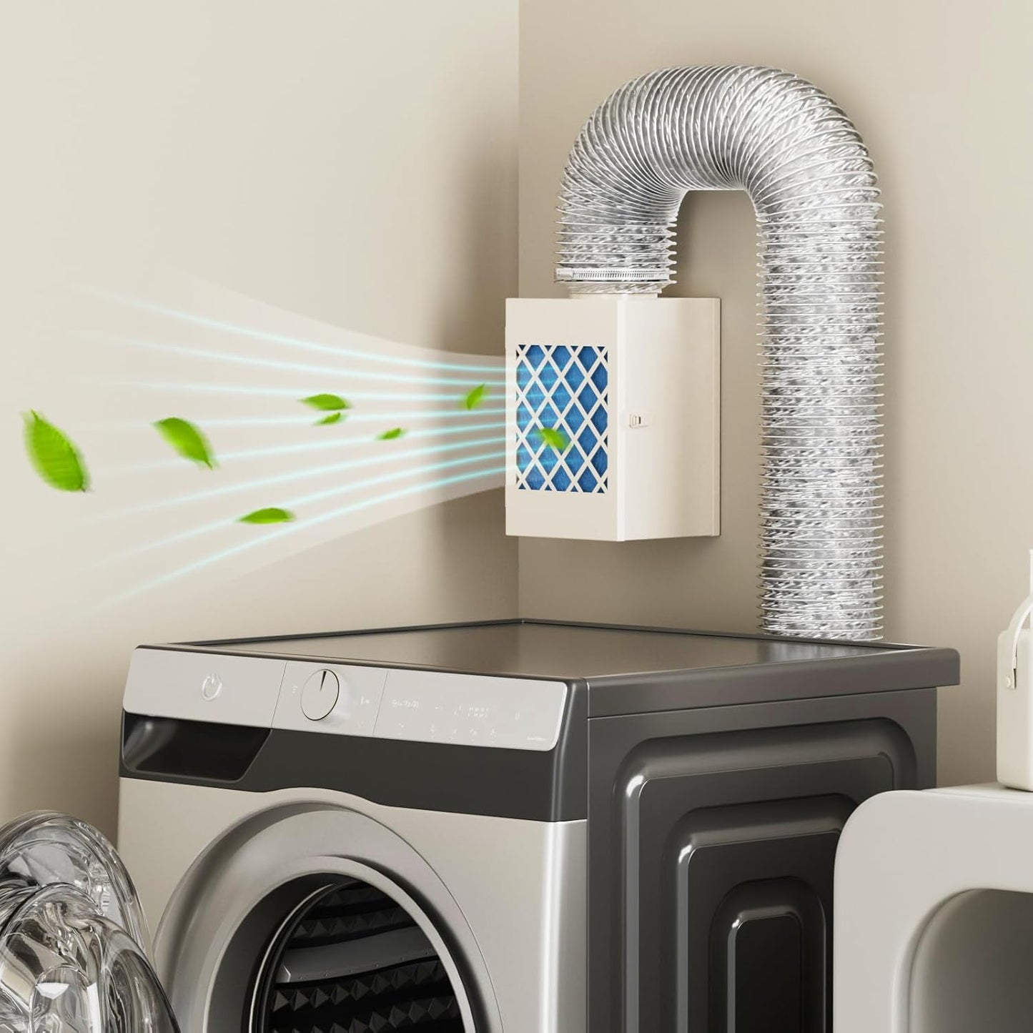 Indoor Dryer Vent Kit for Electric Dryers - Safe and Efficient