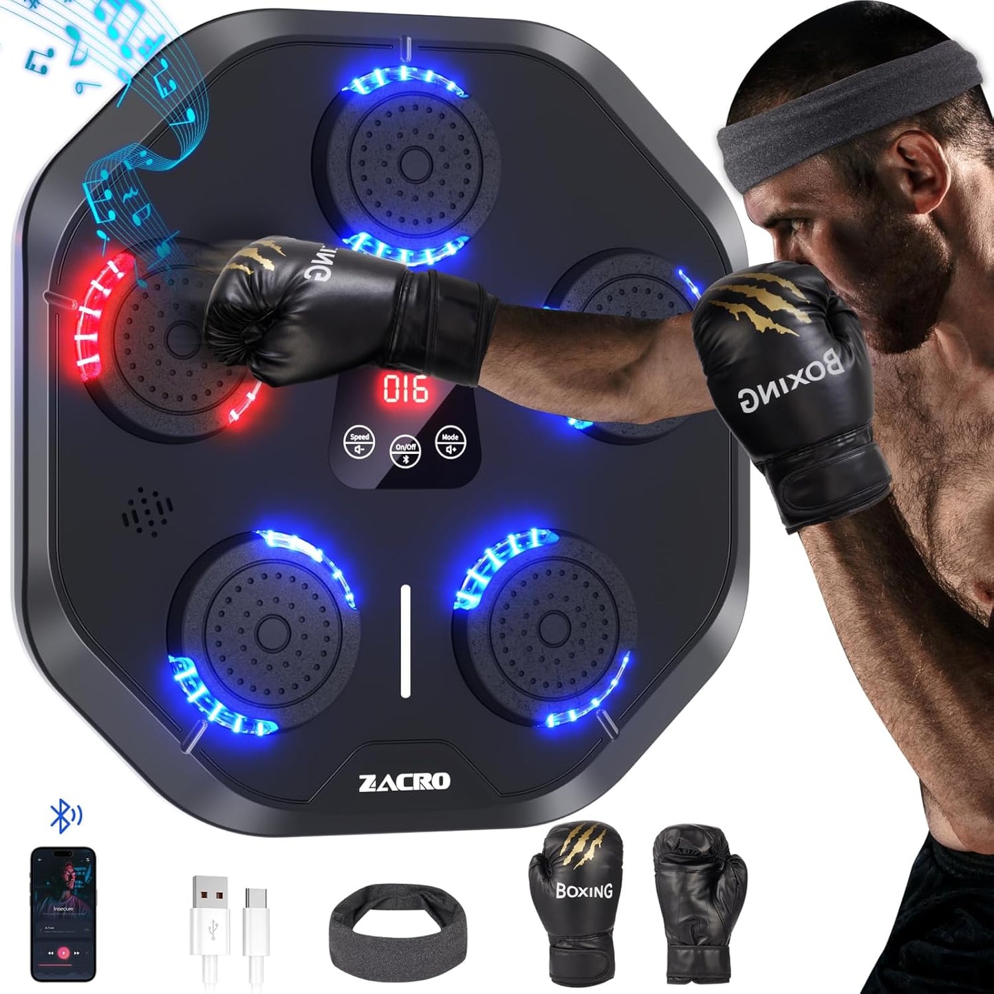 Smart Bluetooth Boxing Trainer Set