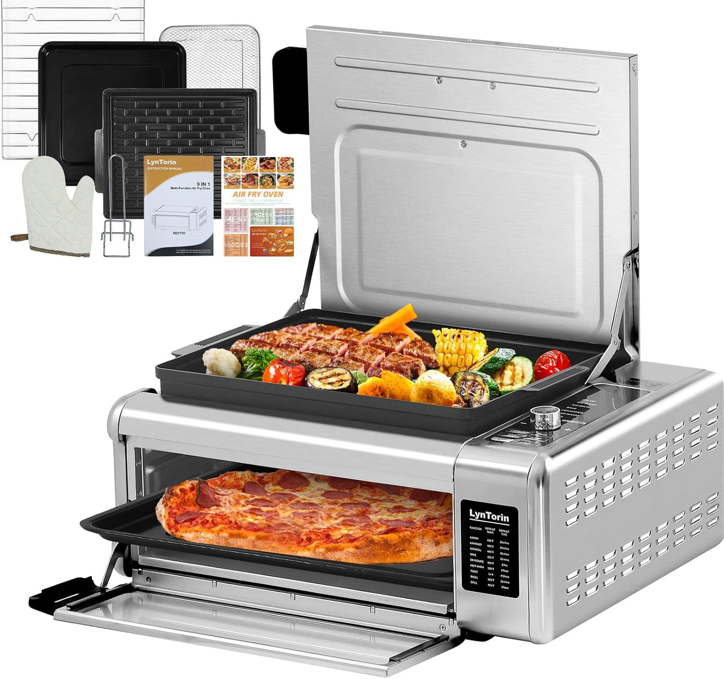 LynTorin: 10-in-1 Air Fryer Combo - Compact & Versatile!