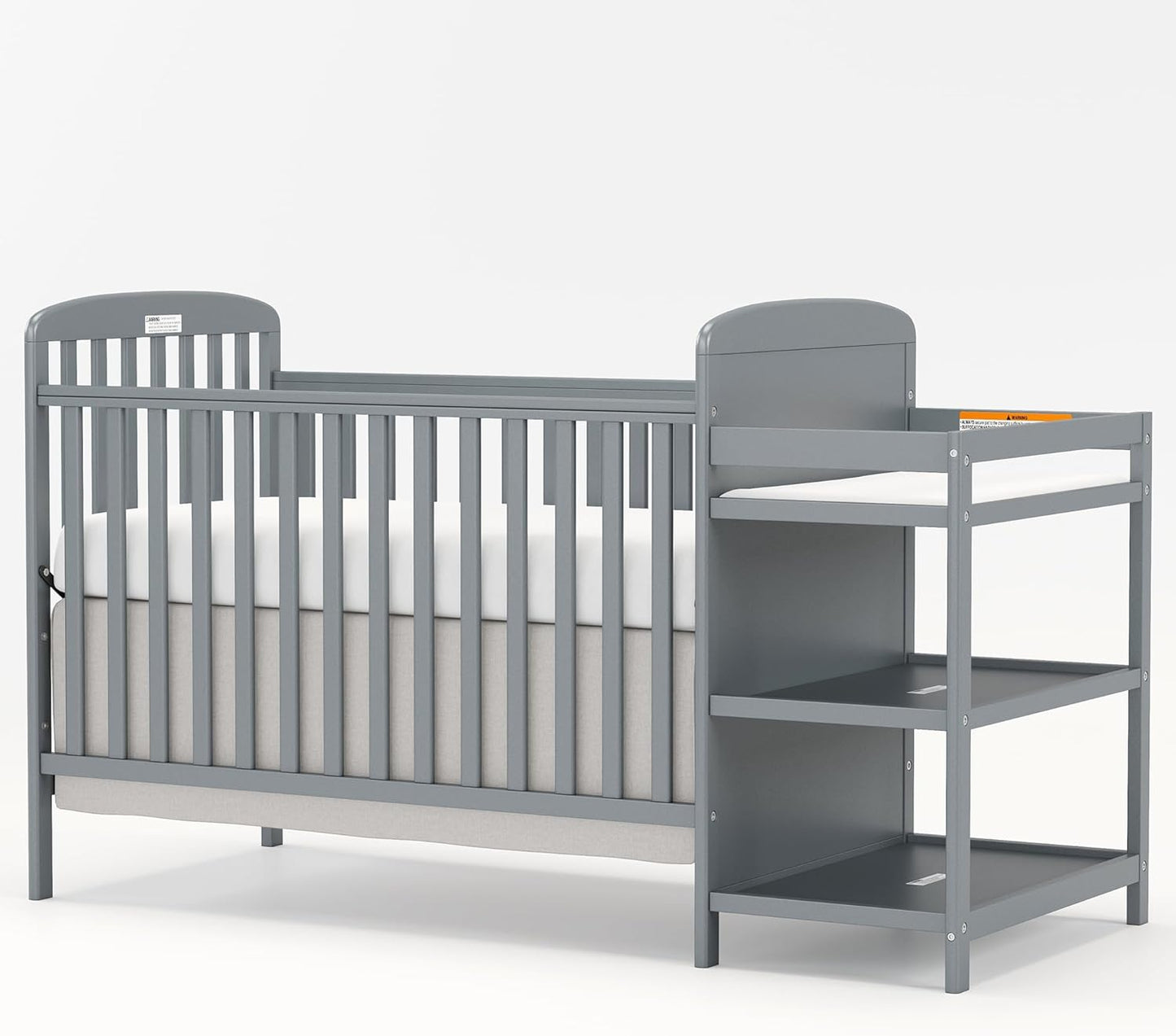 3-in-1 Baby Crib with Changing Table Combo for Safe Nursery