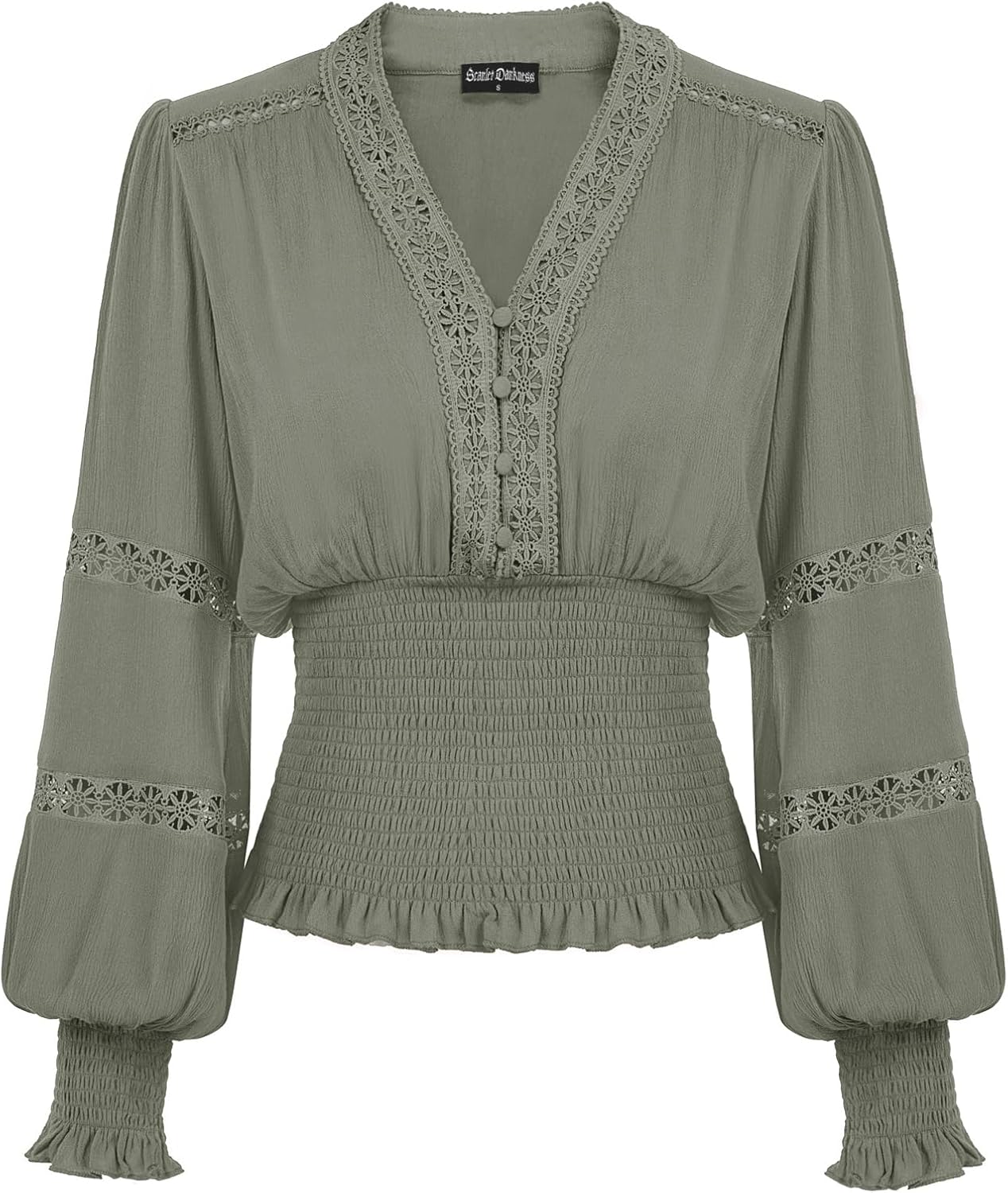 Scarlet Darkness Women's Renaissance Peasant Blouse for Chic Style