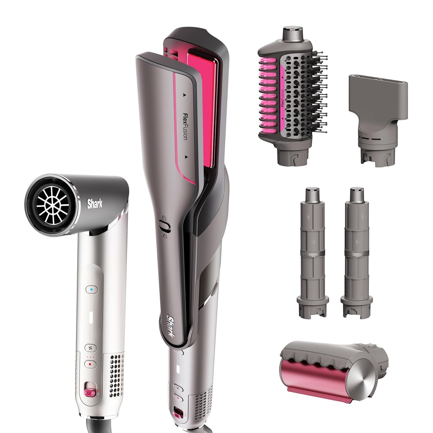 Shark FlexFusion Hair Straightener & Dryer for No Heat Damage