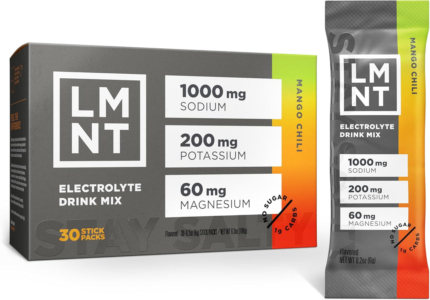 LMNT Zero Sugar Electrolytes - Mango Chili Salt Drink Mix Review