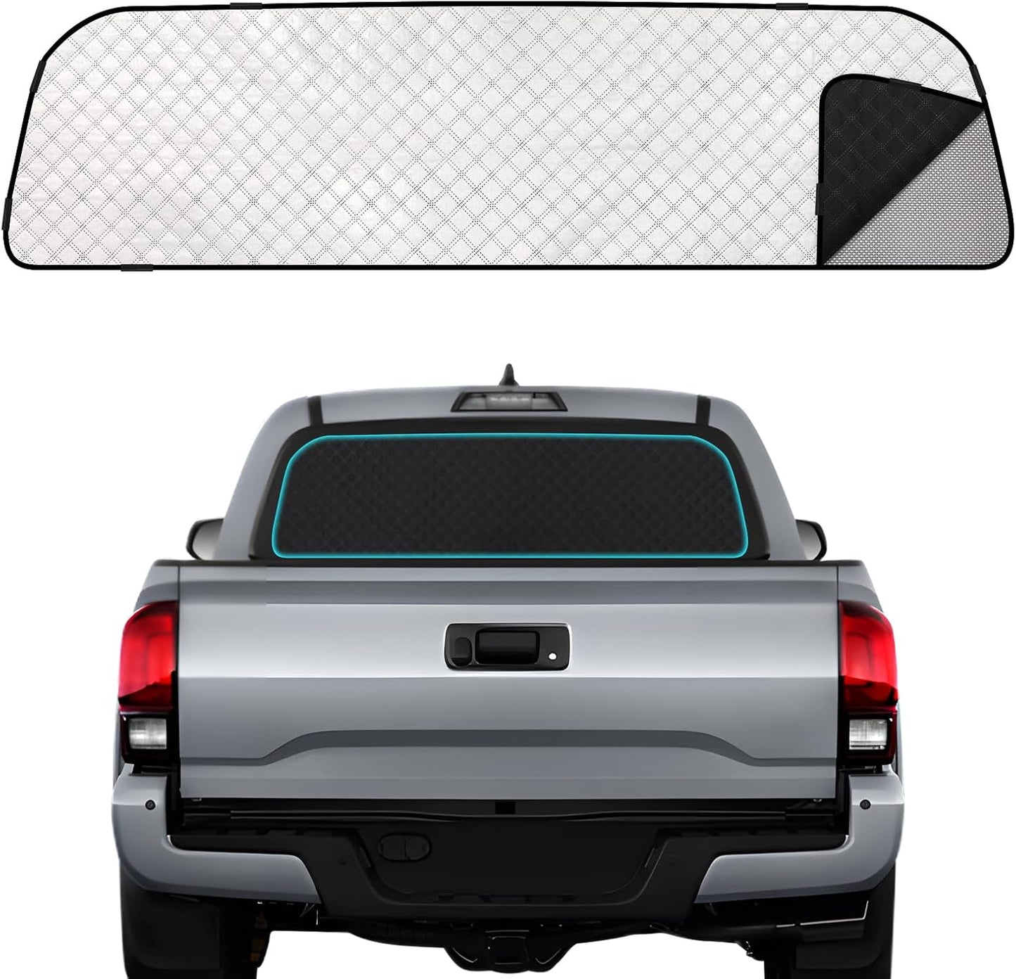 ZATOOTO Rear Windshield Sunshade for Toyota Tacoma 2024 Model