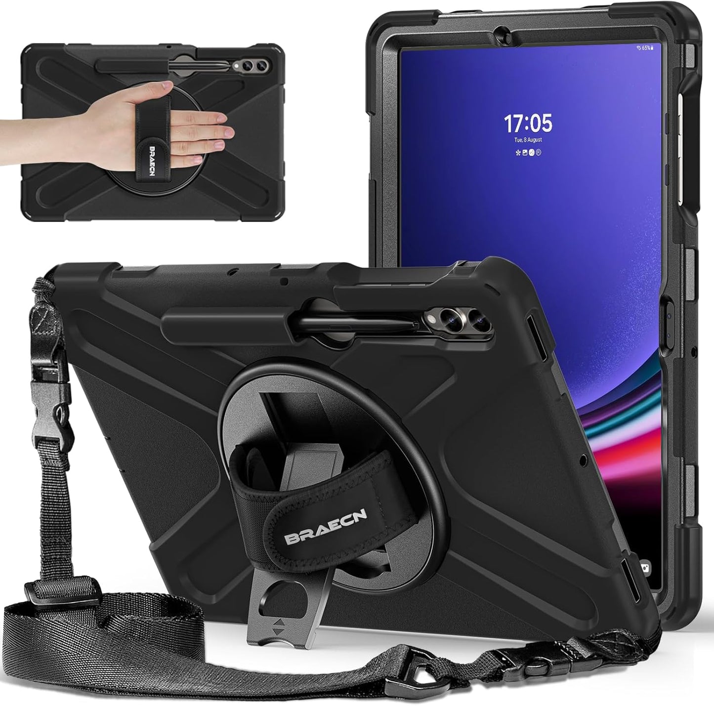 Shockproof Protective Case for Samsung Galaxy Tab S10+ Plus 12.4 in