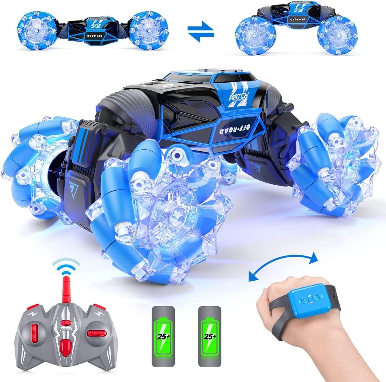 Powerextra Gesture Sensing Stunt Car - Double Sided Off-Road Fun!