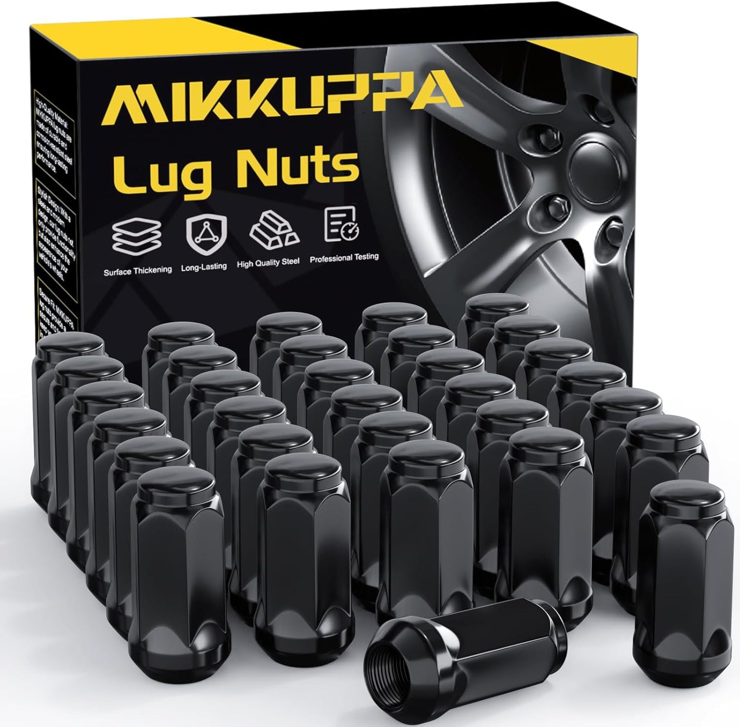 MIKKUPPA M14x1.5 Lug Nuts for Chevrolet Ford Ram Vehicles