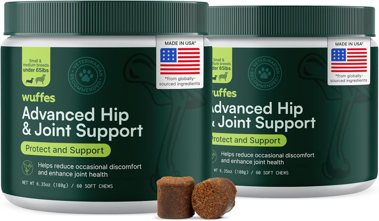 Wuffes Advanced Dog Hip and Joint Supplement for Small Breeds