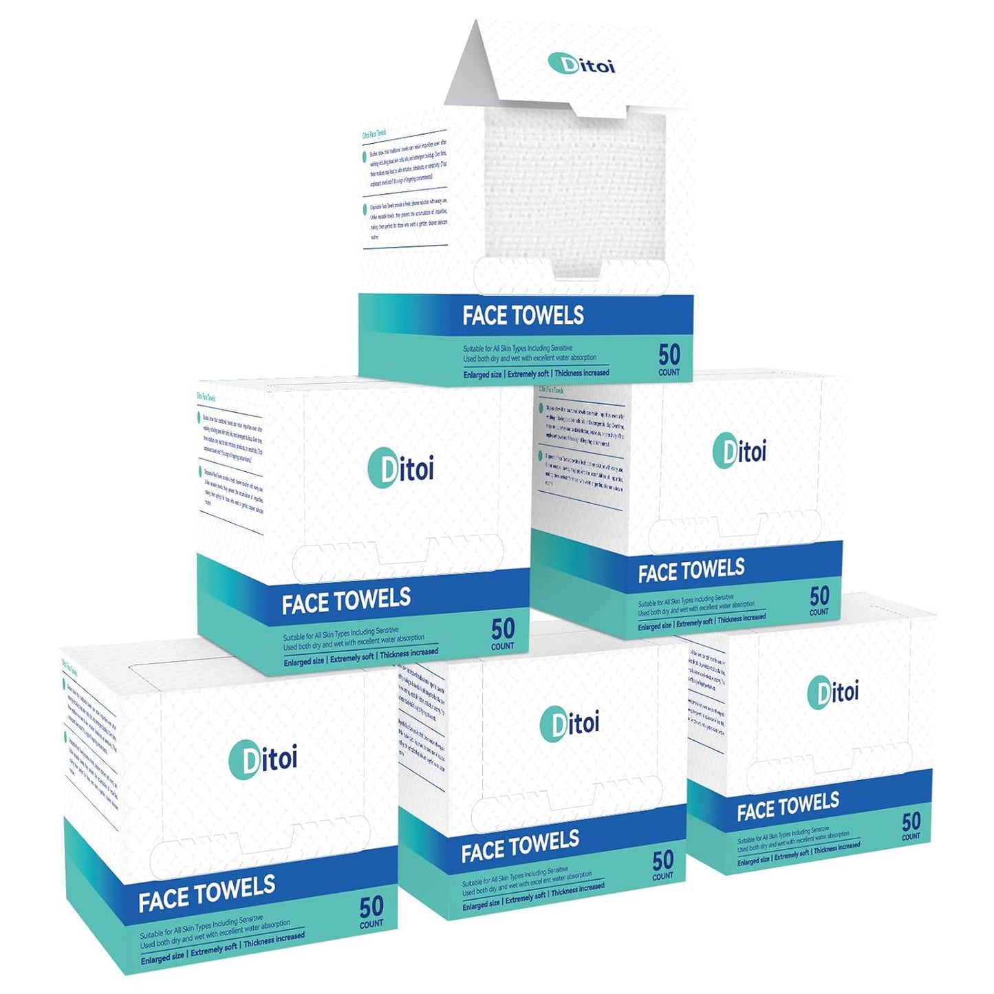 Ultra Thick Disposable Face Towels for Makeup Removal, 300 Count
