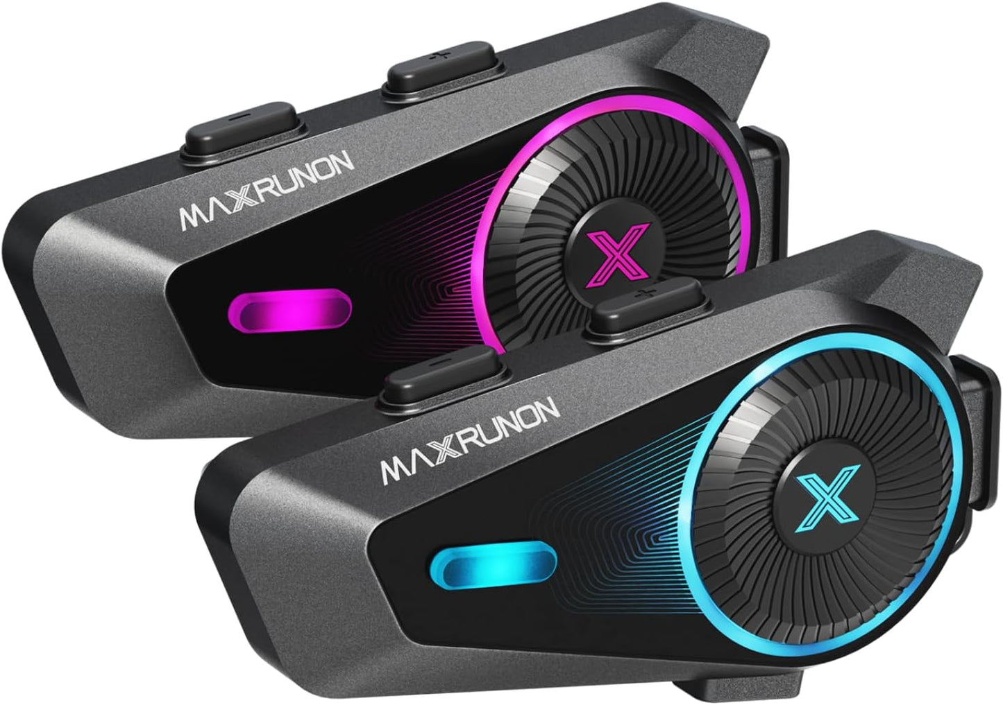 D10 Bluetooth Headset for 4 Riders with AI Voice Control and FM Radio