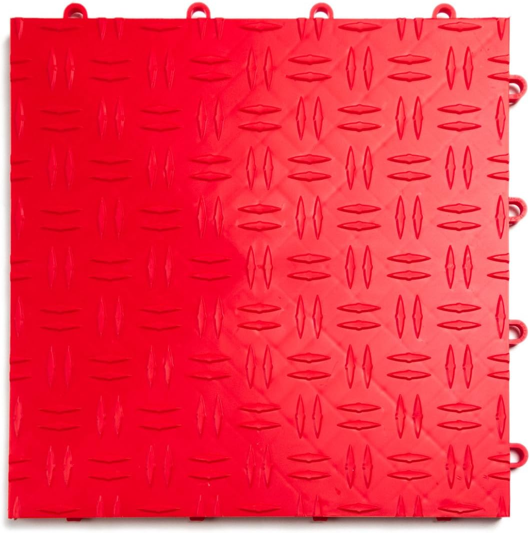 Big Floors GarageTrac Diamond Non-Slip Garage Flooring Tiles