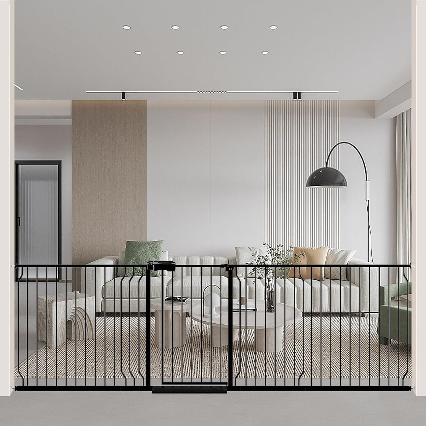 WAOWAO Extra Wide Baby Gate for Stairs and Doorways Safety