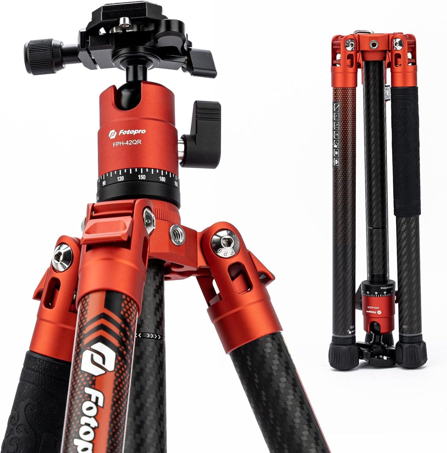 Fotopro 62 Inch Carbon Fiber Tripod for Ultralight Travel