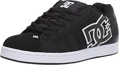 DC Men's Net Low Top Lace Up Casual Skate Shoe for Comfort