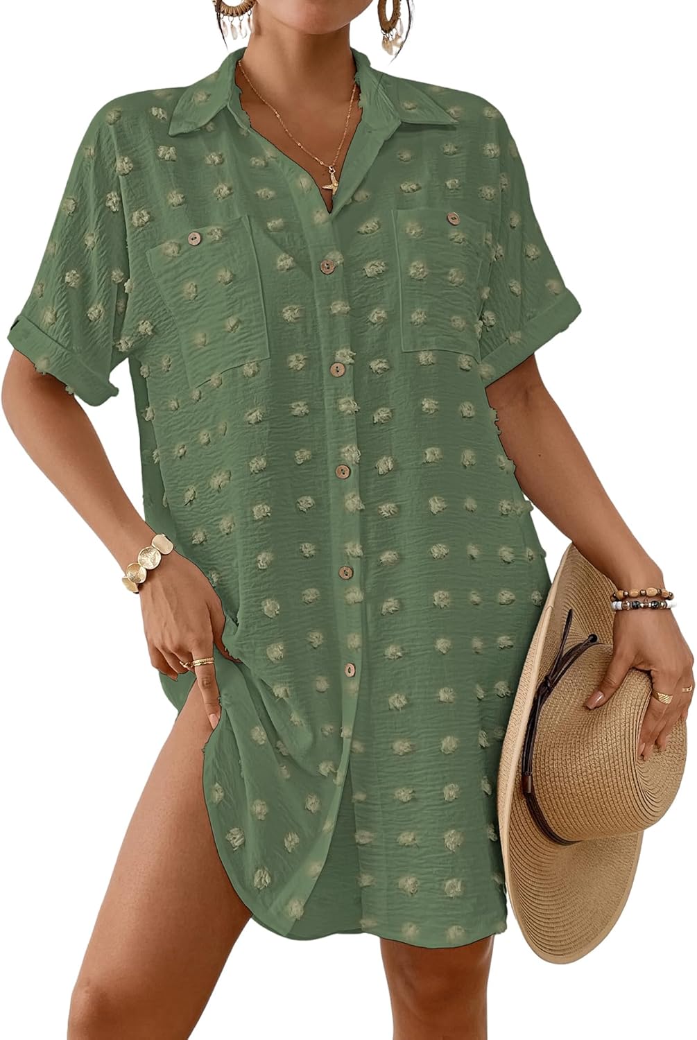 Bsubseach Swimsuit Coverup for Women - Chic Beach Shirt