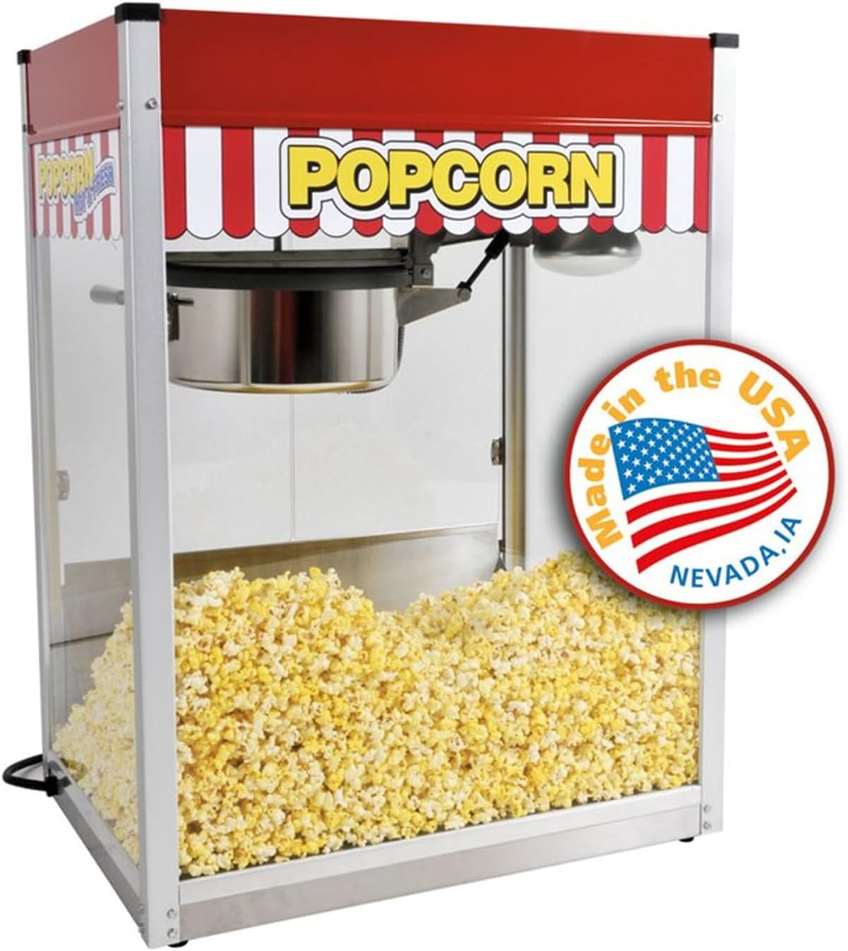 High Output Red Popcorn Machine for Pro Concessionaires