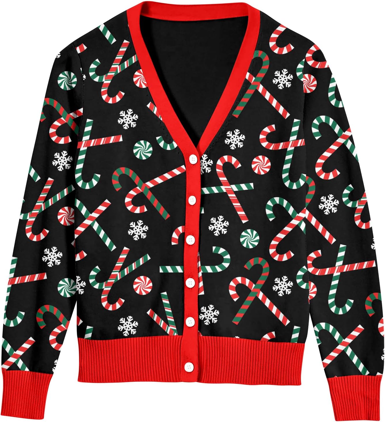 Goodstoworld Women Ugly Christmas Cardigan Sweater for Festive Fun