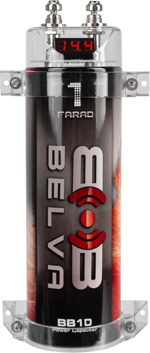 Belva BB1D 1.0 Farad Car Audio Power Capacitor with Display