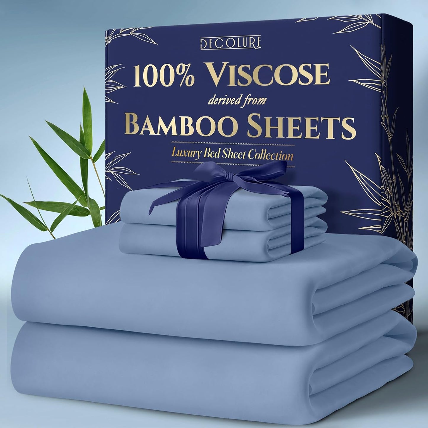 Viscose Derived from Bamboo Queen Sheets Set - Ultra Soft Comfort