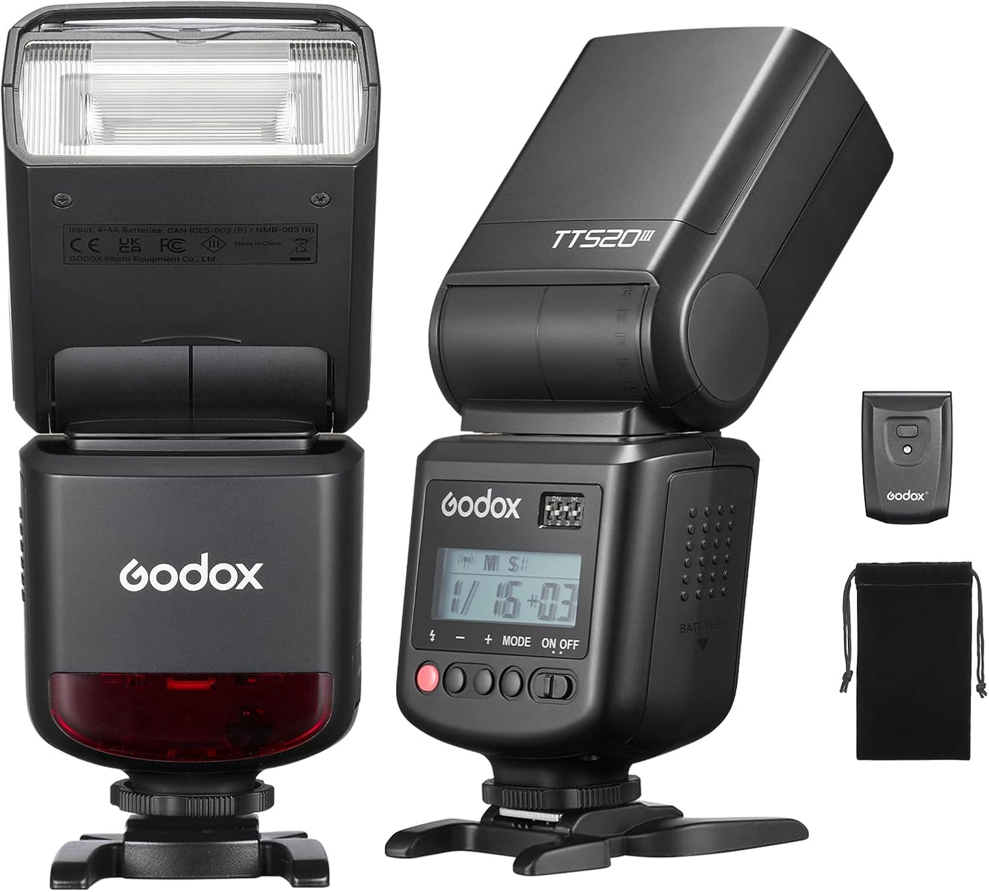 Godox TT520III Camera Flash Speedlite for Canon, Nikon, Sony