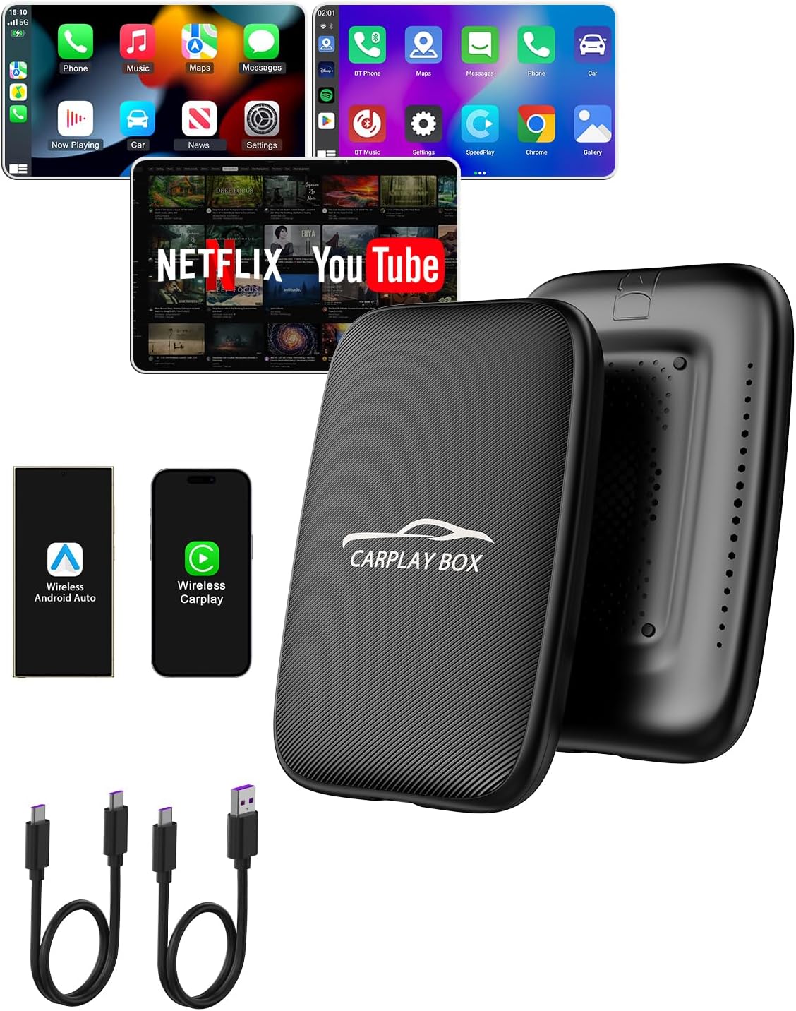 Stream Video Anywhere - CarPlay & Android Auto Adapter by MTAKYA