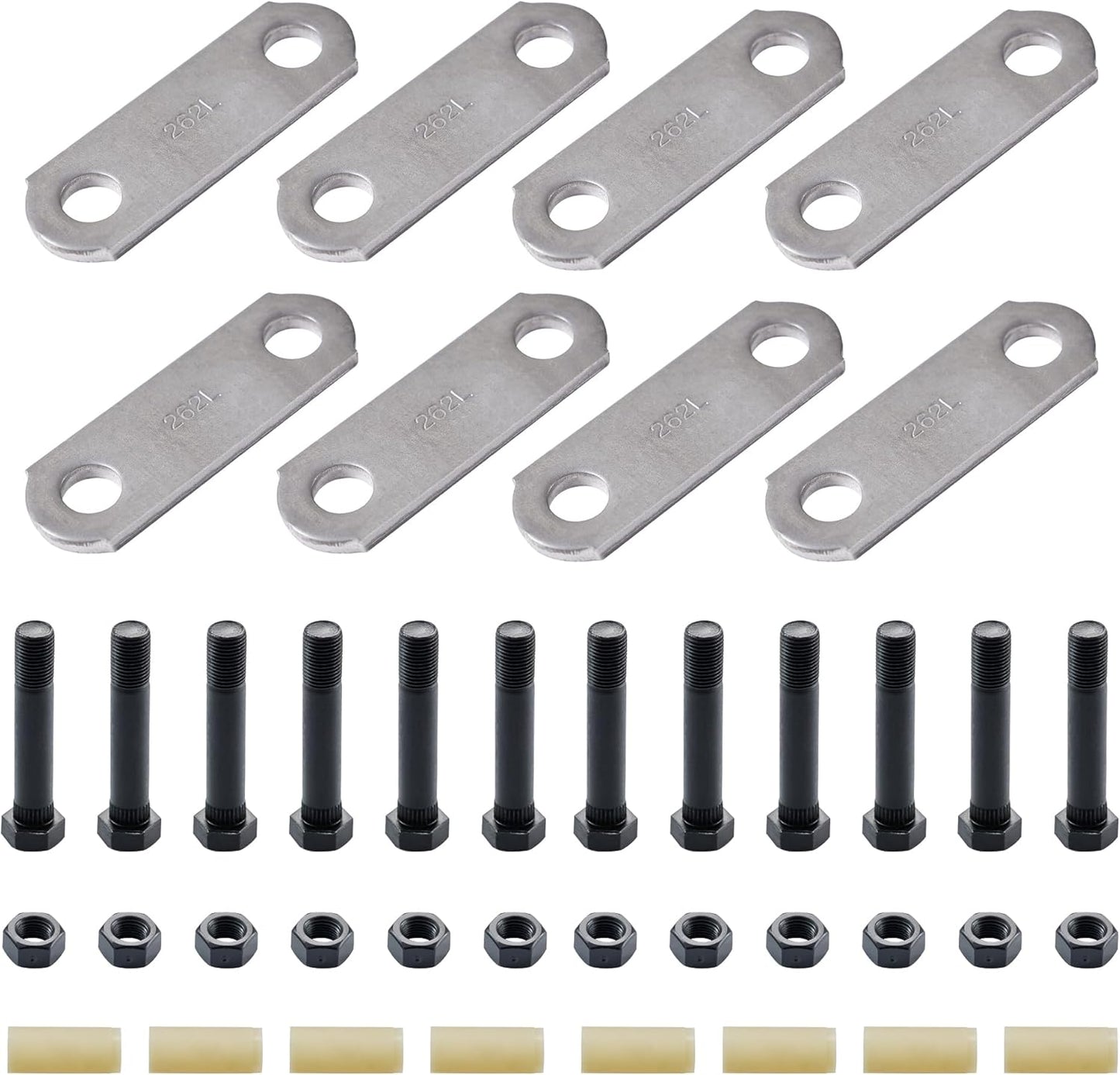 Lonffery 2 Packs Trailer Alex Shackle Kit for Double Eye Springs