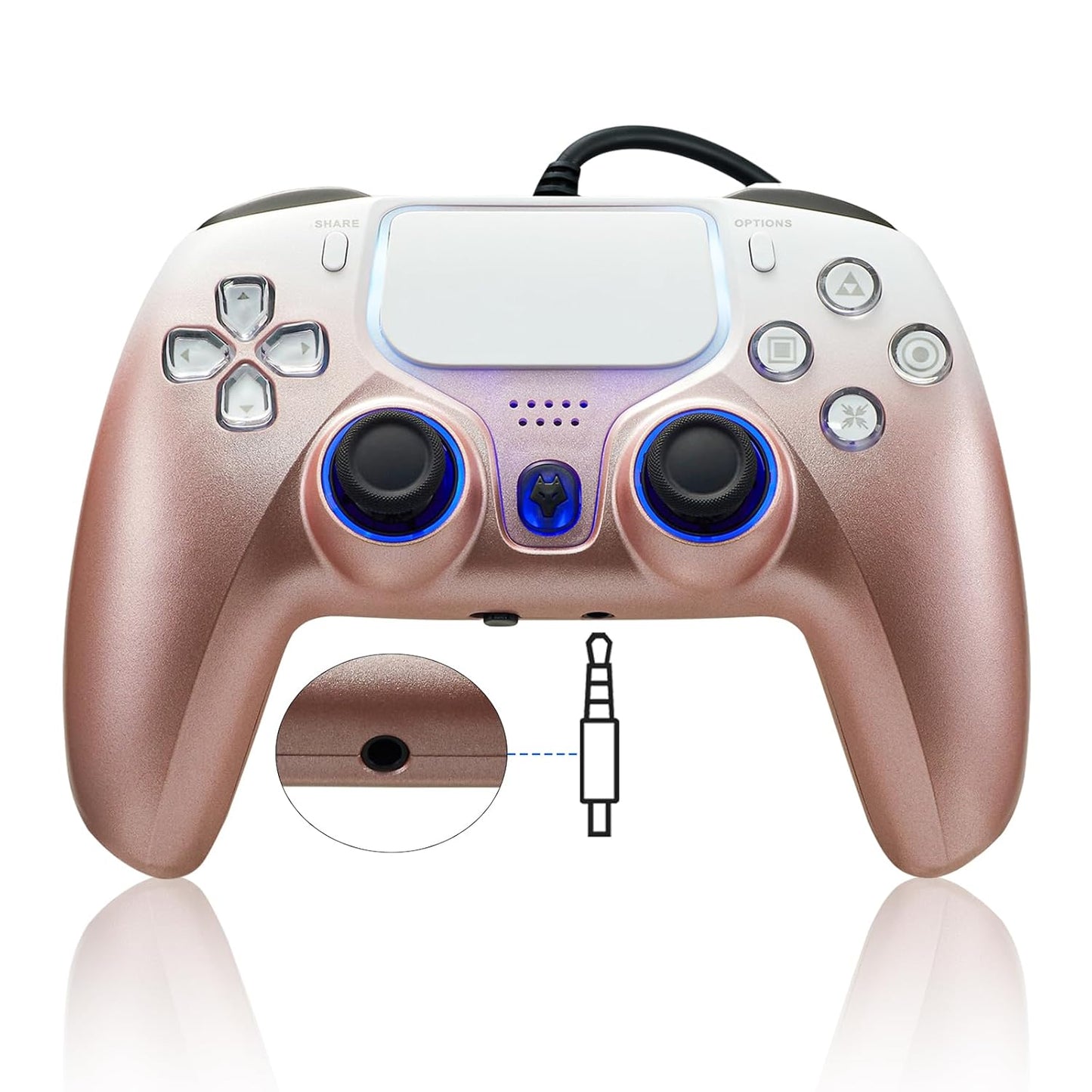 NBCP Wired Game Controller for PlayStation 5 and PC Gaming