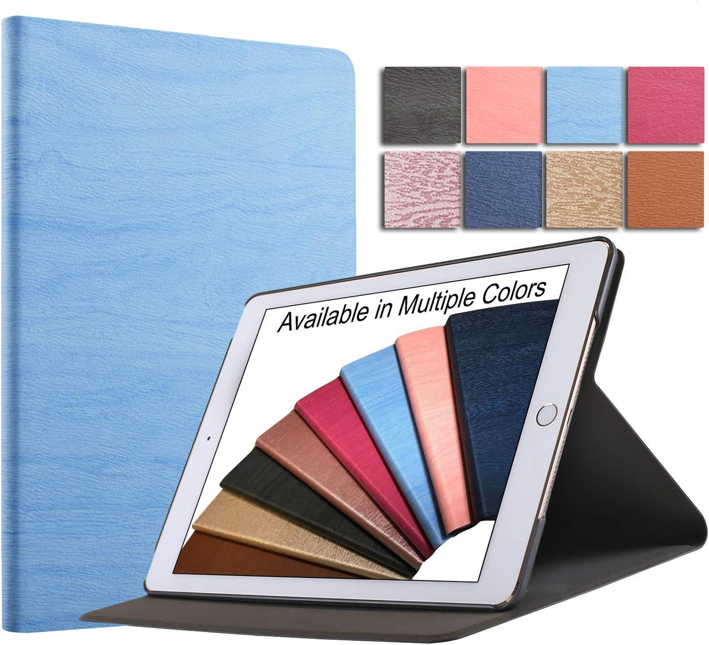 DuraSafe iPad Mini 4/5 Case with Tree Texture Design - Sky Blue