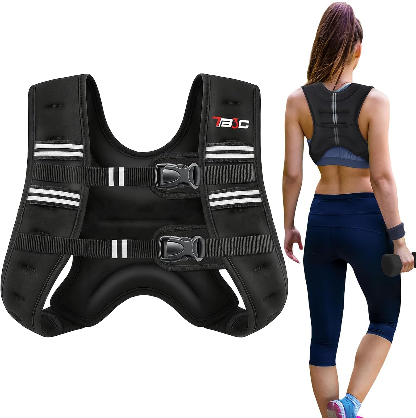 Weighted Vest for Women, 6 LB Fitness Vest for Training