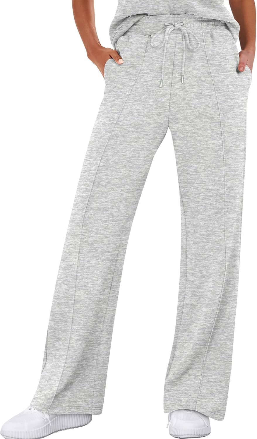ANRABESS Women's Wide Leg Sweatpants High Waist Baggy Joggers