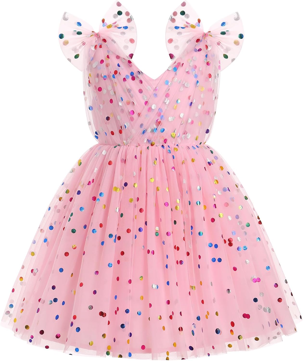 Toddler Girls Butterfly Dress with Sparkle Sequins and Tulle