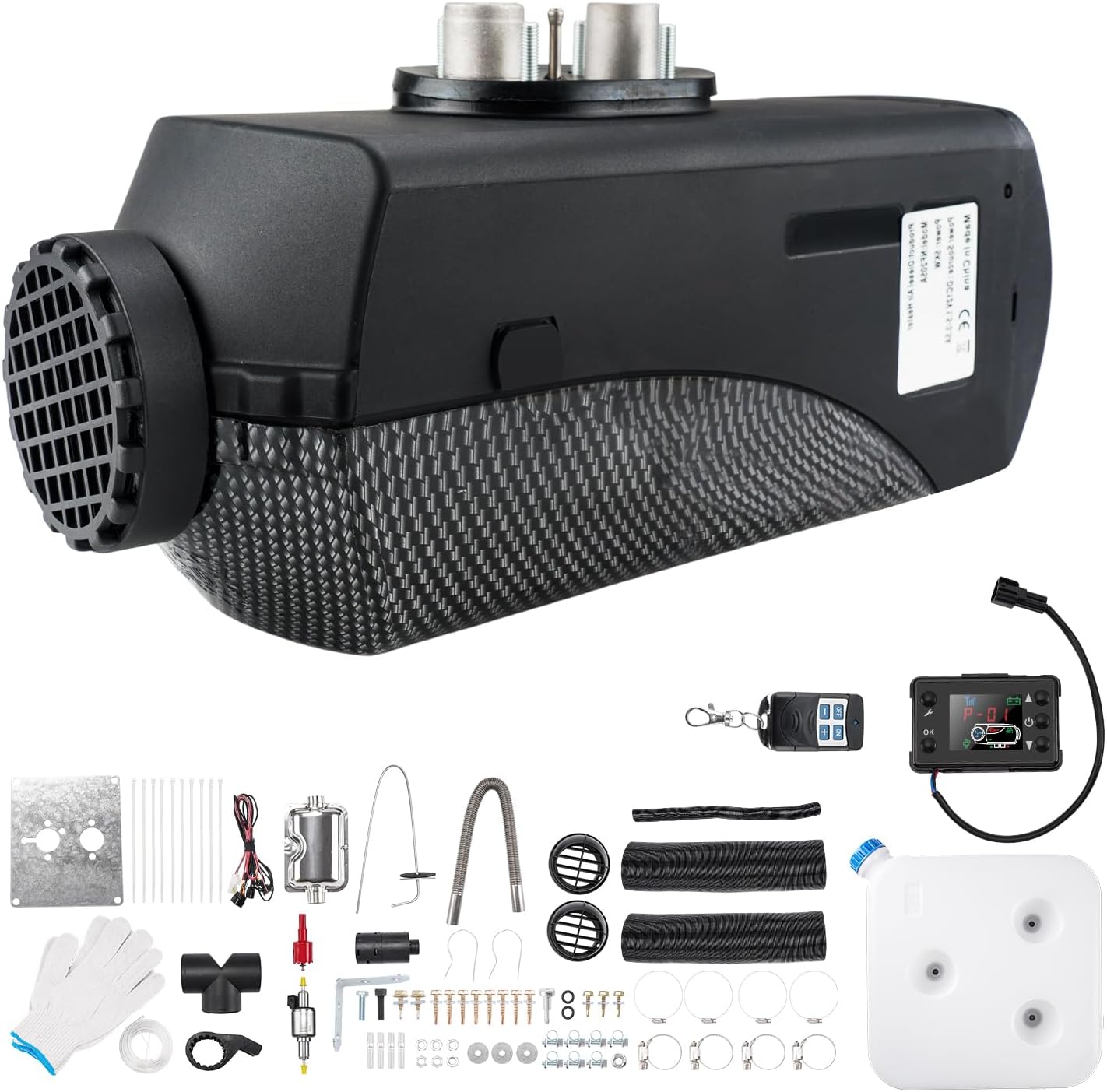 PHILTOP 5KW Portable Diesel Heater - Muffler & LCD Switch