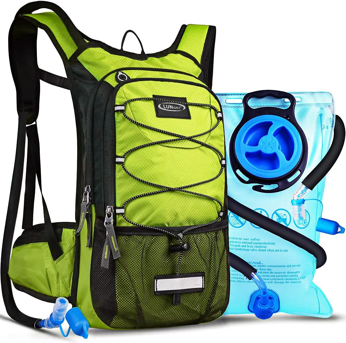 Insulated Hydration Pack Backpack with 3L Leak-Proof Bladder