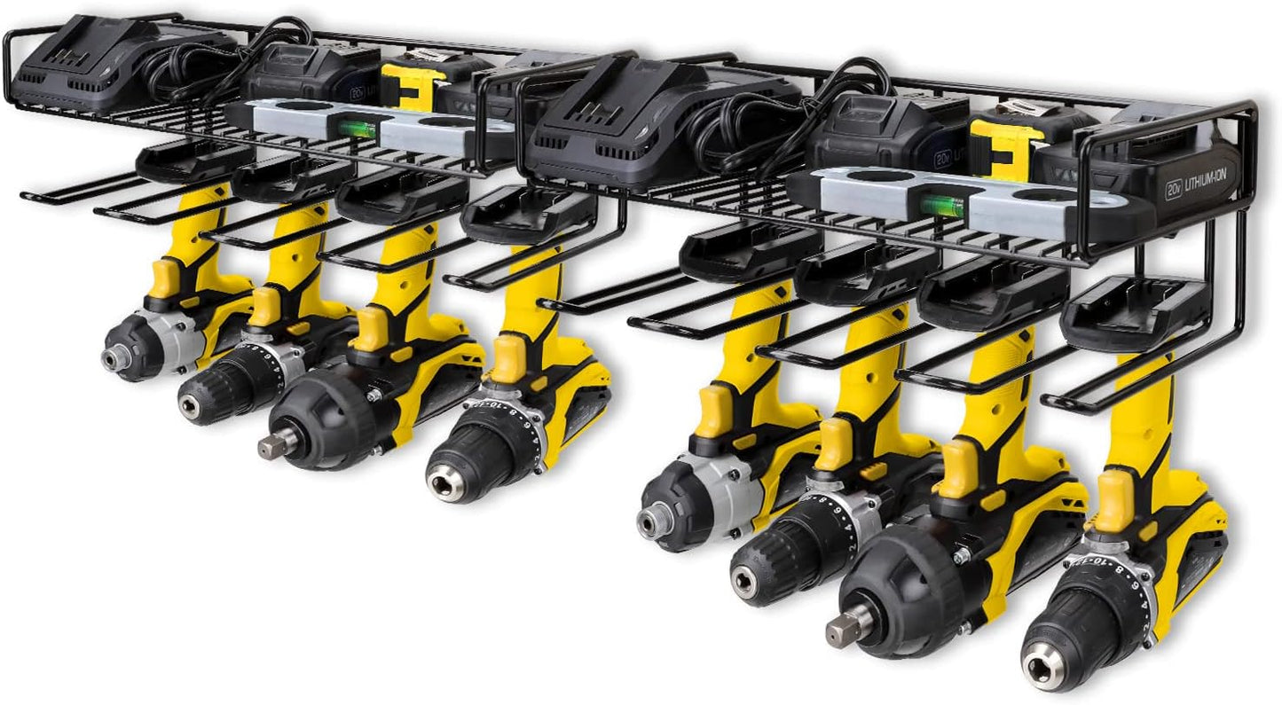 Sturdy Steel Tool Organizer for Power Tools (2 Pack) - Space-Saving Design