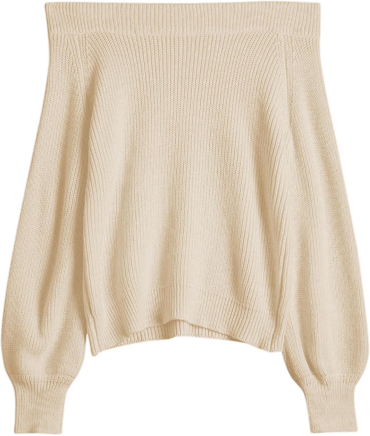 ZAFUL Off Shoulder Knit Sweater for Women - Cozy Pullover
